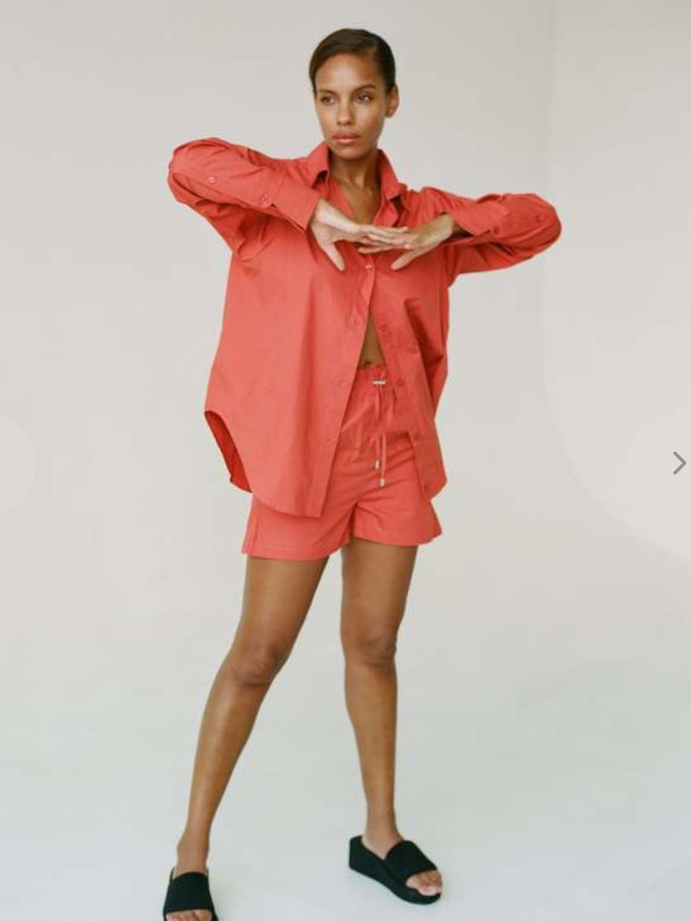 NWT Rationalle Riba Poplin Drawstring Shorts - Picture 4 of 5